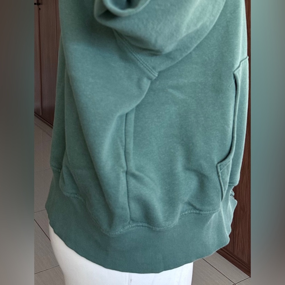 The North Face Oversized Sage Green Zip-Up Hoodie LARGE - Picture 5 of 14